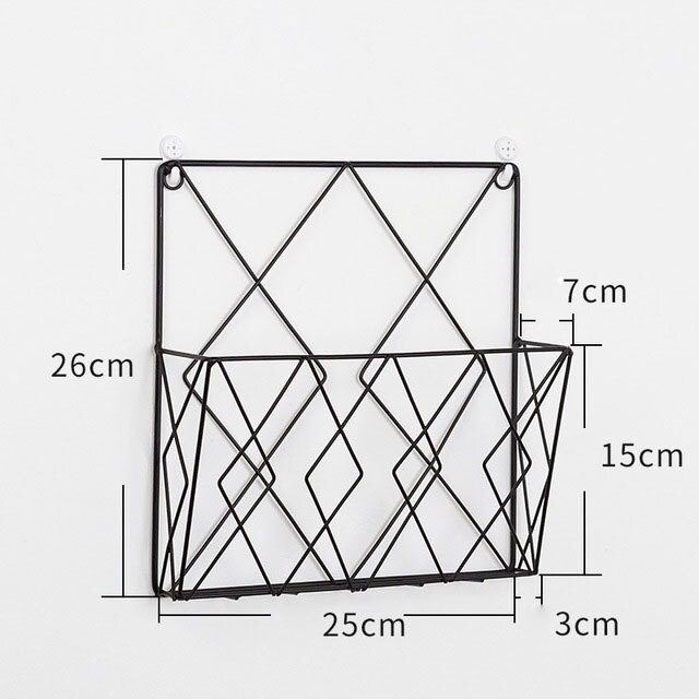 Estantería de pared de metal moderna, estante para pared del dormitorio del hogar, estantes decorativos, estante de rejillas, decoración de habitación, estante de pared: black