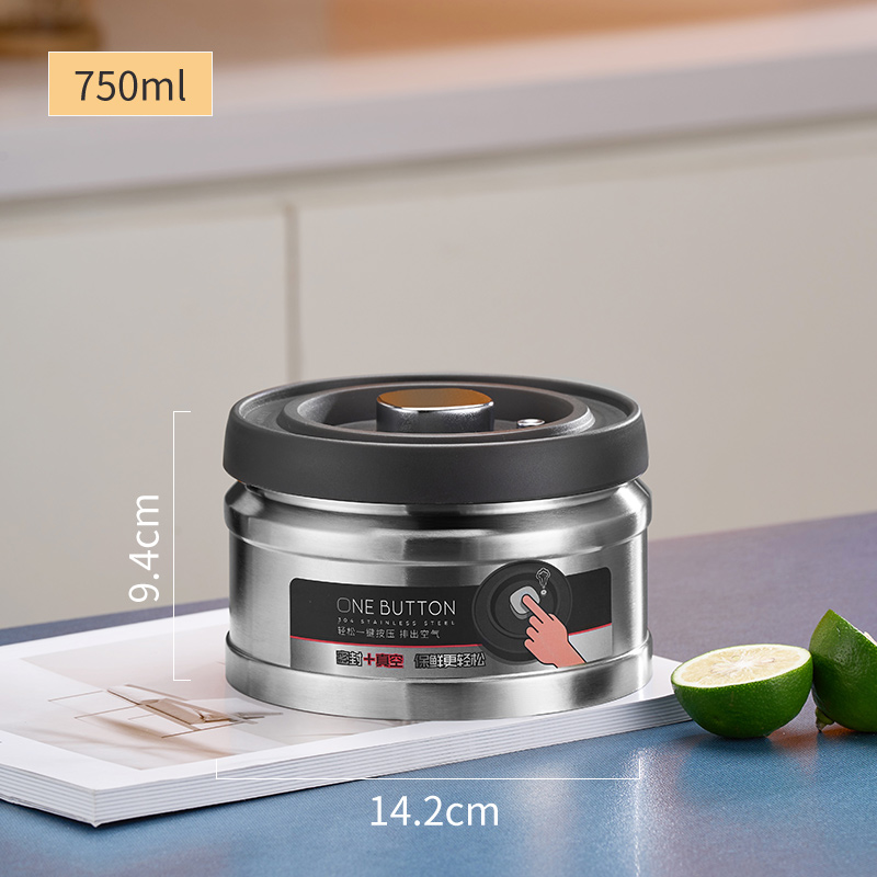 GIANXI Vacuum Sealed Jug Coffee Beans Stainless Steel Airtight Container Kitchen Food Grains Candy Keep Fresh Storage Jar: green