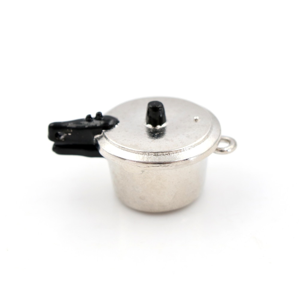 Cooking Utensil Pressure Cooker Autoclave Toy Simulation Kitchen Tools 1:12 Scale Dollhouse Miniature Kitchen