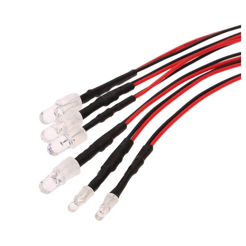 6 LED Licht Bausatz 2 Weiß 2 verrotten 2 Blau für 1/10 1/8 Traxxas HSP SCX10 D90 HPI RC Auto