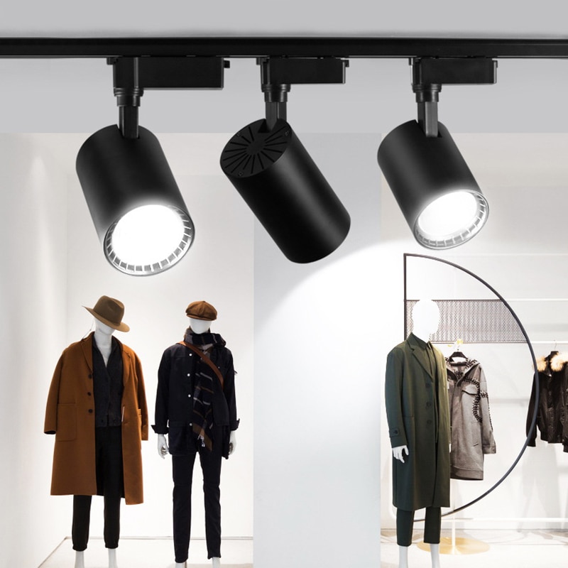 COB 12W Led Track Light Spot Light Ceiling Mounted Rail Track Lamp Decorative Led spotlight Track Lighting for Shop