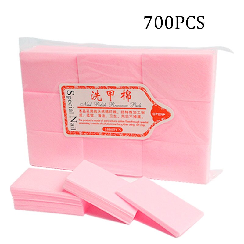 1Pack Lint-Free Wipes Napkins ELSA Manicure Pedicure Gel Tools Nail Wipes Nail Polish Remover Gel Nail Cutton Pads: Pink
