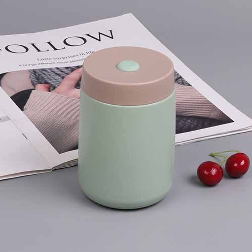 Zooobe 350Ml Leuke Thermos Lunchbox Rvs 304 Containers Thermos Voedsel Thermos Soep Thermosflessen Thermische Lunchbox: green