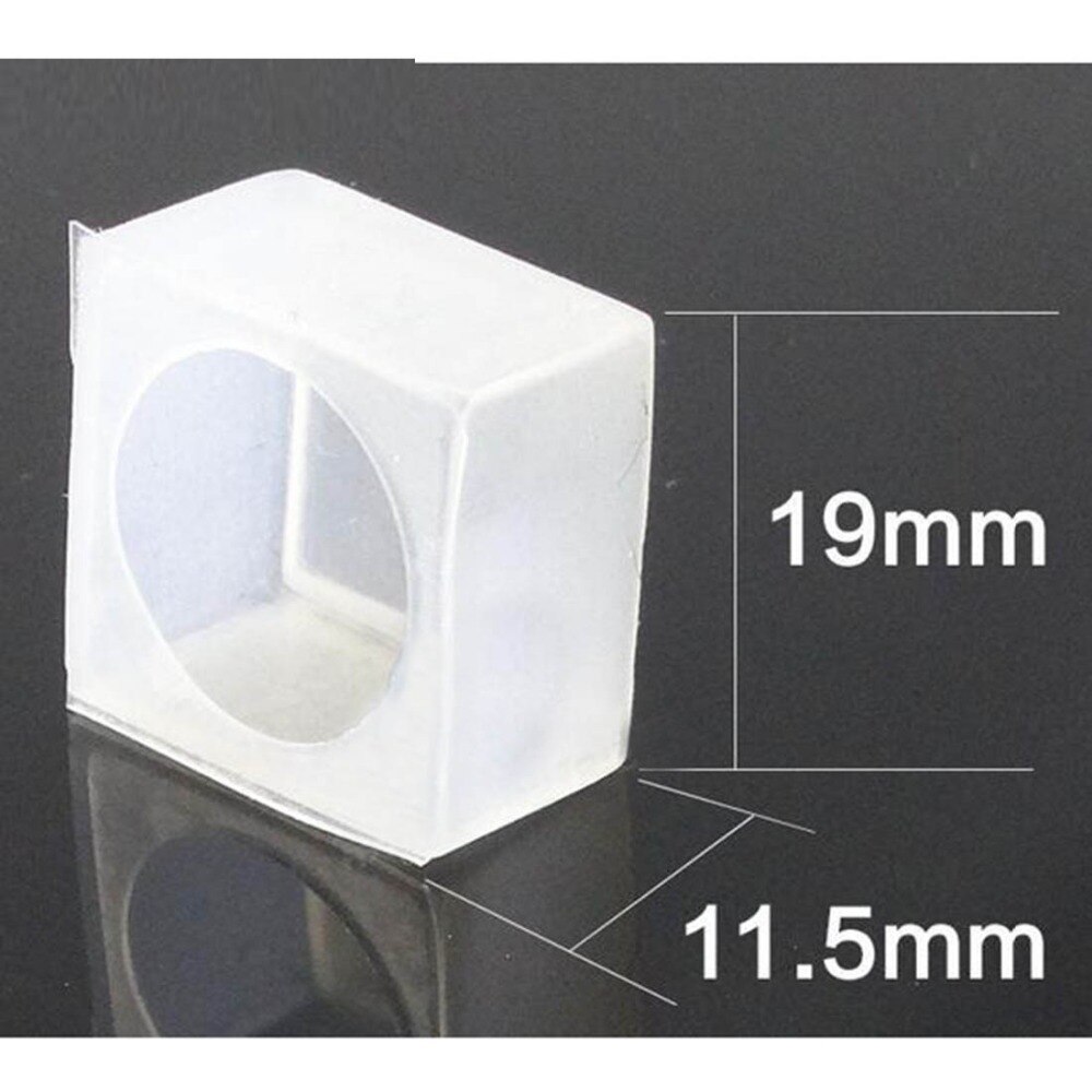 20pcs LA16 square rocker switch cap transparent button cap waterproof dustproof oilproof protective cap cover