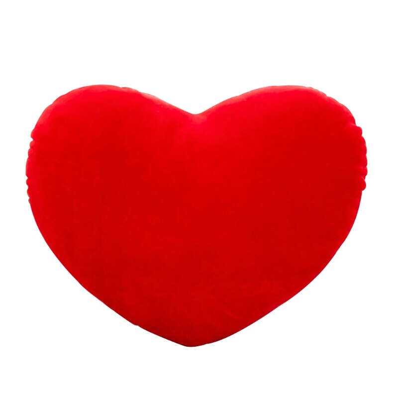 20cm Heart Shape Decorative Throw Pillow PP Cotton Soft Doll Lover R9JD: Red
