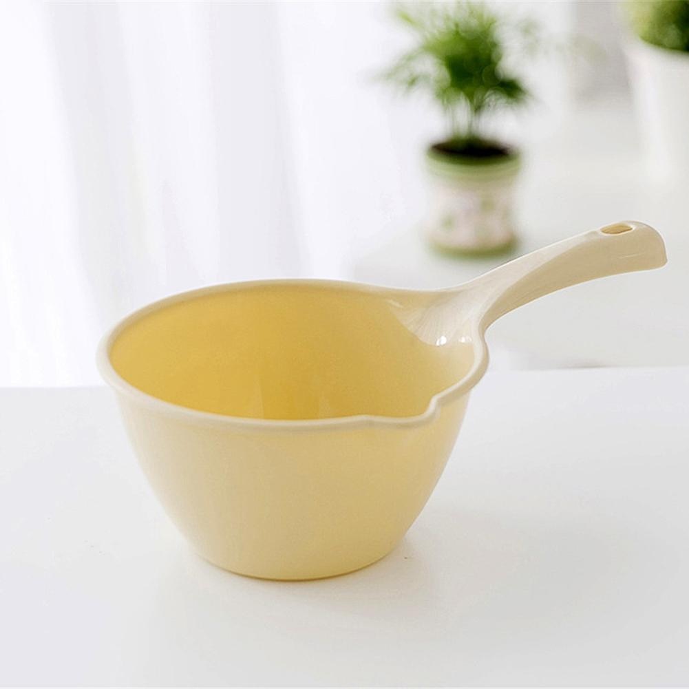Plastic Thickened Water Scoop Kitchen Long-handle Water Scoop Shower Scoop for Baby Children