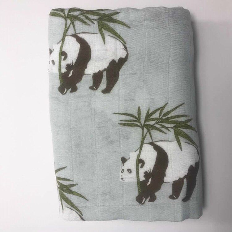 Baby wrap bomull filt 120*120 ,  muslin baby nyfödda filt, baby swaddle filt: B09