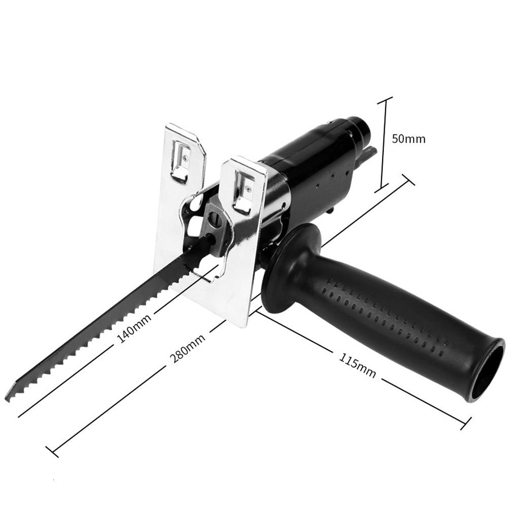 FGHGFReciprocating adaptateur de fixation de scie changer en ensemble de perceuse électrique pour bois ménage métal outil électrique coupe du bois