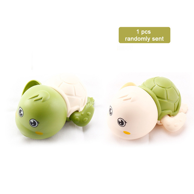 Zabawki do kąpieli dla niemowląt dla dzieci nowy do kąpieli dla dzieci kąpielisko zabawki śliczne żaby w zegarku do kąpieli zabawki Brinquedos Infantil игрушки для детей: green turtle random
