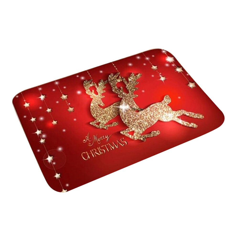 Noël père noël renne bonhomme de neige anti-dérapant paillasson tapis de sol tapis salle de bain