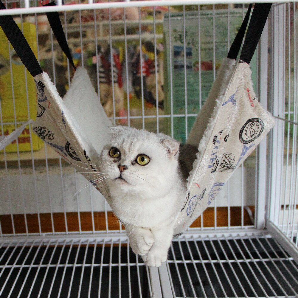 Lit pour chat en coton et lin, série en laine d'agneau, tour à pois étoile léopard, solide, populaire, lit doux pour chat,