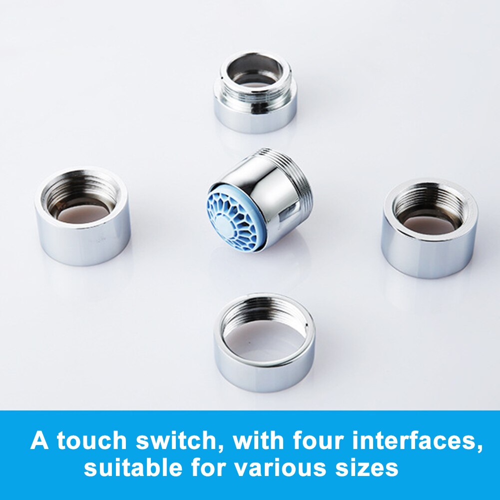 Water Saving Bathroom Sink Tap Diffuser Kitchen Chrome Plated Universal Easy Install One Touch Switch Accessories Faucet Aerator