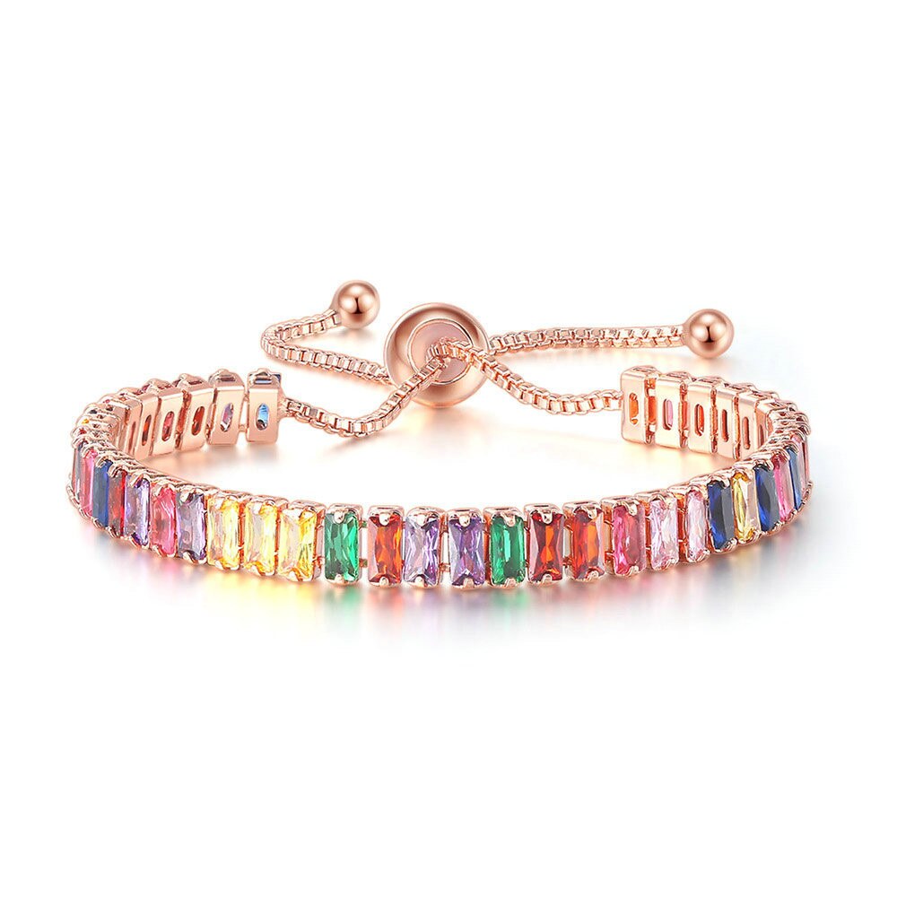 Ladies Cubic Zirconia Tennis Bracelet for Women Bo... – Grandado