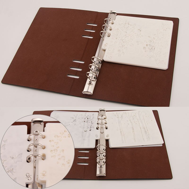 Aribrush-pochoir de tatouage pour peinture, pochoir artisanal pour Scrapbooking, modèle de carte en papier de gaufrage, 16 pièces/ensemble, décoration murale à faire soi-même
