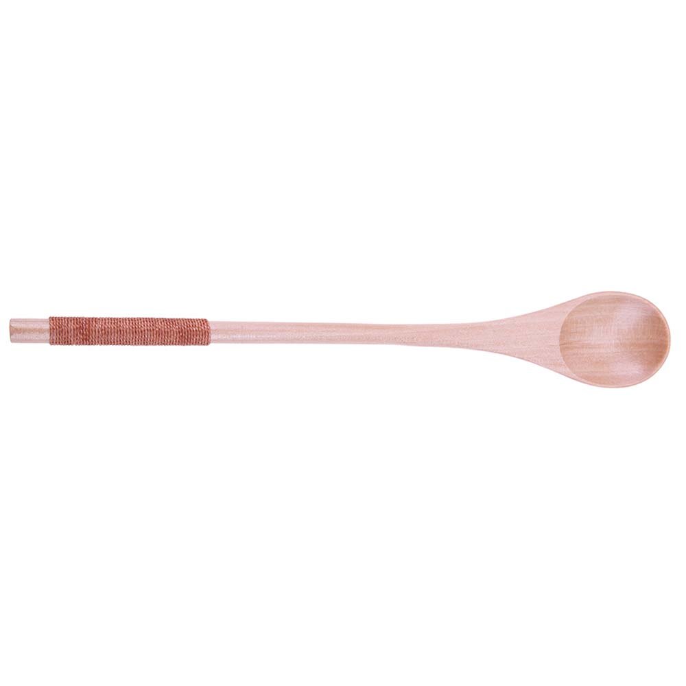 Natural Wood Spoon Bamboo Kitchen Cooking Dining Soup Tea Honey Coffee Utensil Tools Soup-Teaspoon Tableware 1Pc: B 4