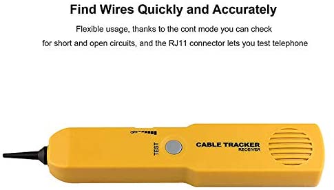 Network Testing Tools Cable Testing Probe Kit Electrical Wire Circuit Tester,Cable Signal Locator Tester Test Circuit with Tone