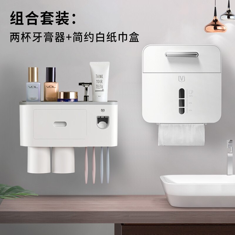 Toilet paper towel box waterproof toilet paper holder: 6