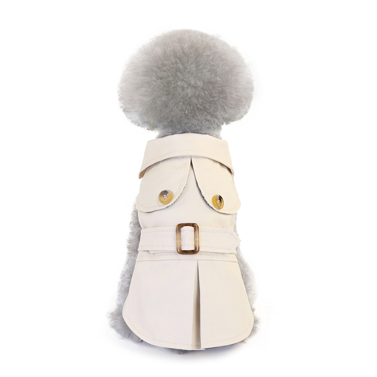 Dog Clothes For Small Dogs Pet Jacket Winter Warm Puppy Cat Coats Chihuahua French Bulldog Various Size S-XXL Green: L / WHITE