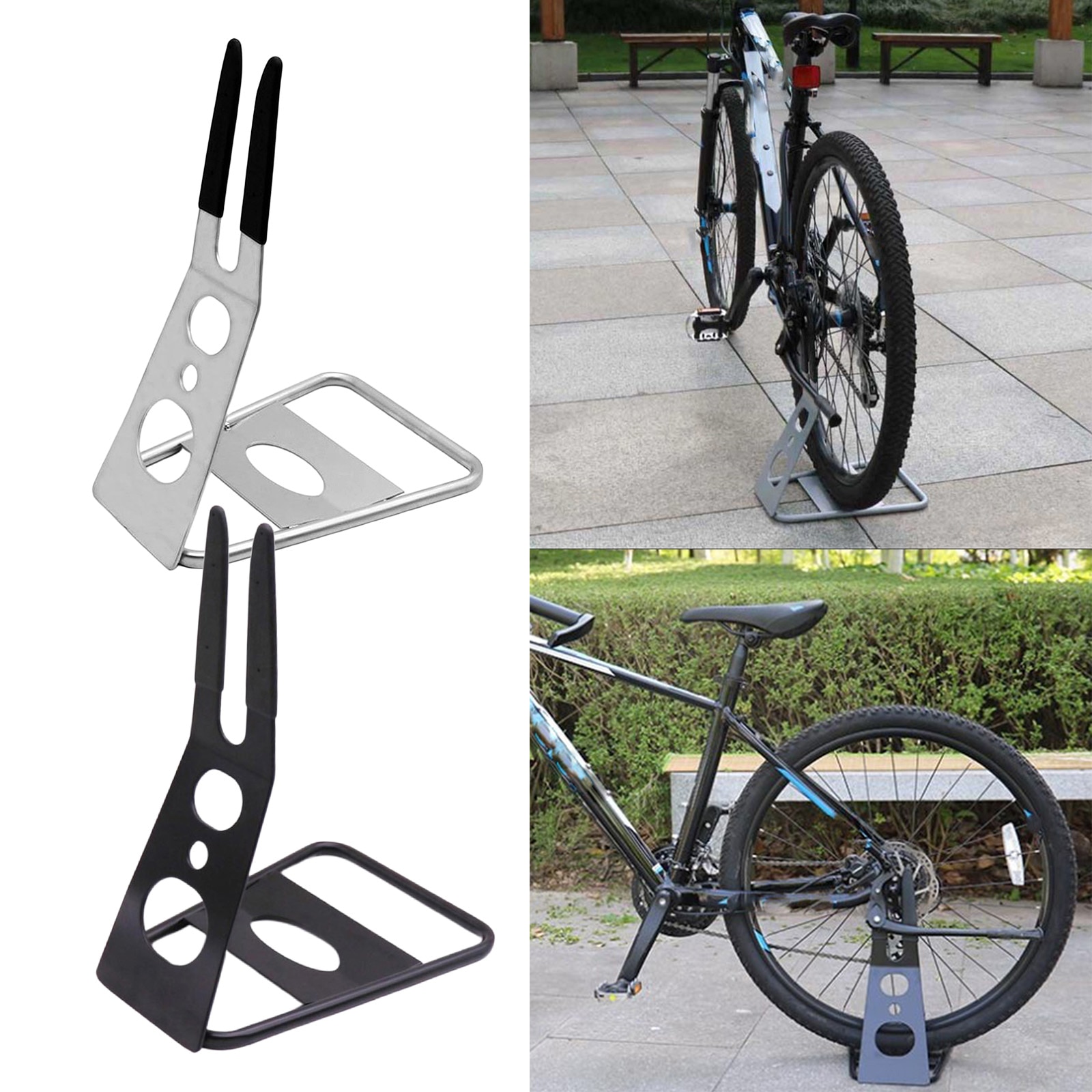 Stable Bicycle Floor Rack Hub Mount Parking Rack Garage Apartment Storage Disc Brake Bike Displaying Stand Accessories