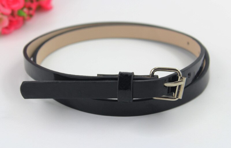 Simple Fastening Pin Buckle Belt Wear Resistant PU Leather Women Belt Waistband Adjsutable For Clothes Accessories