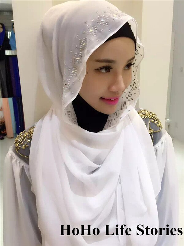 CJ118 180*70cm Middle East drilling Austria muslim hijabs scarf beautiful women of scarves (no underscarf): 2