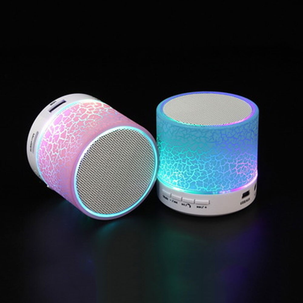 A9 Bluetooth Mini Speaker Wireless LED Light Speakers Support TF Subwoofer Loudspeaker with Hands Free Microphone Music Player