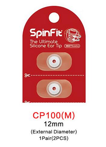 1 Pair(2 pcs) Original SpinFit CP100 CP145 CP155 CP800 In-ear Earphones Patented Silicone Eartip Innovative Technology Eartip: WHITE