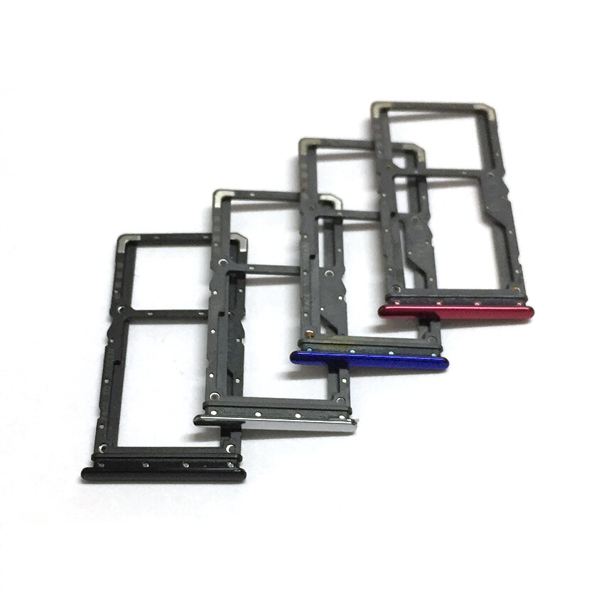 10PCS Sim Tray Holder For Xiaomi Redmi Note7 Note 7 SIM Card Tray Slot Holder Adapter Socket Repair Parts