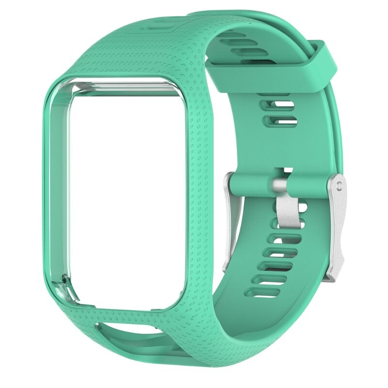 CALDO Del Silicone di Ricambio Fascia Da Polso Strap Per TomTom Runner 2 3 Spark 3 GPS Della Vigilanza: green