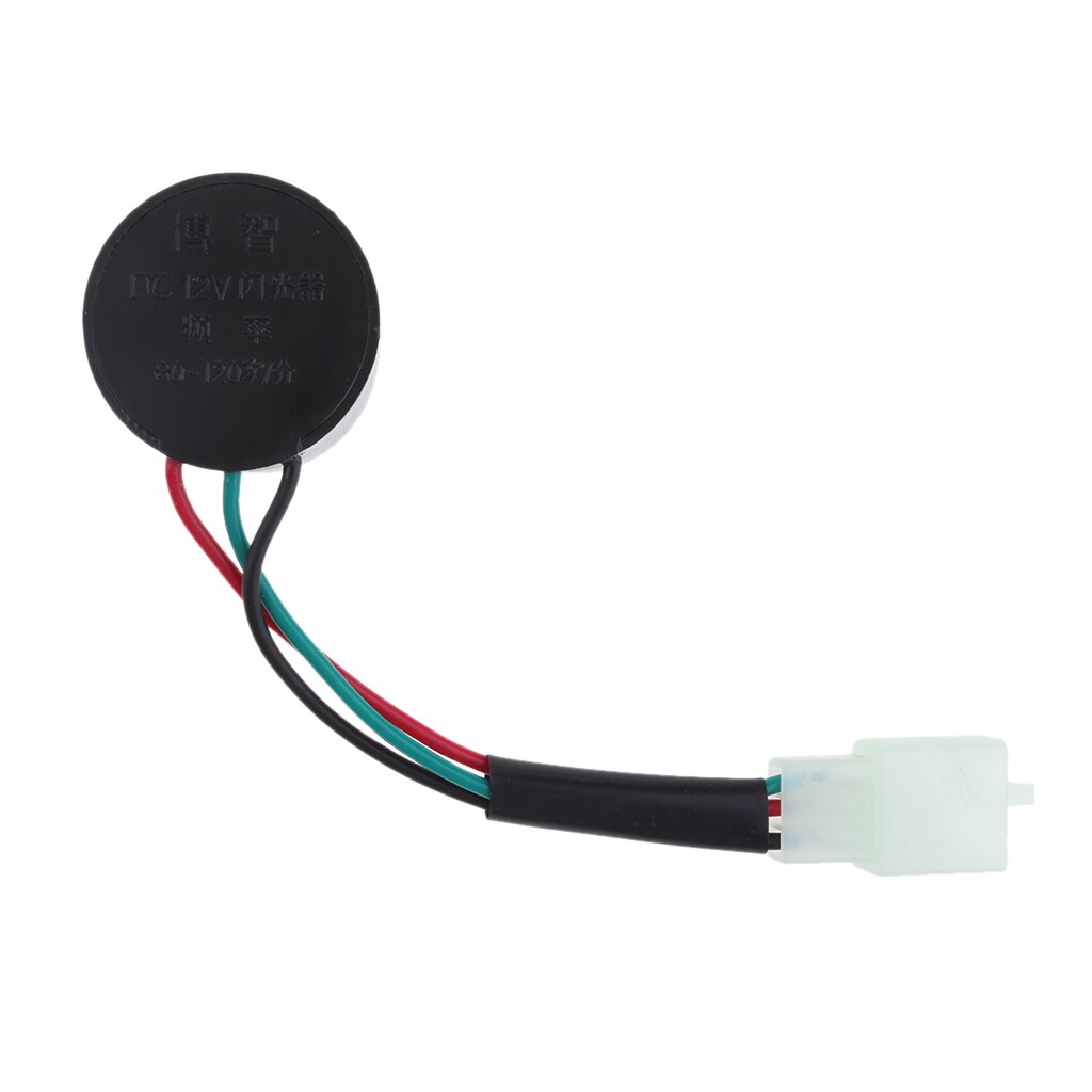 Turn Signal Relay Flasher Round 12V 3 Wire For Scooter Motorcycle
