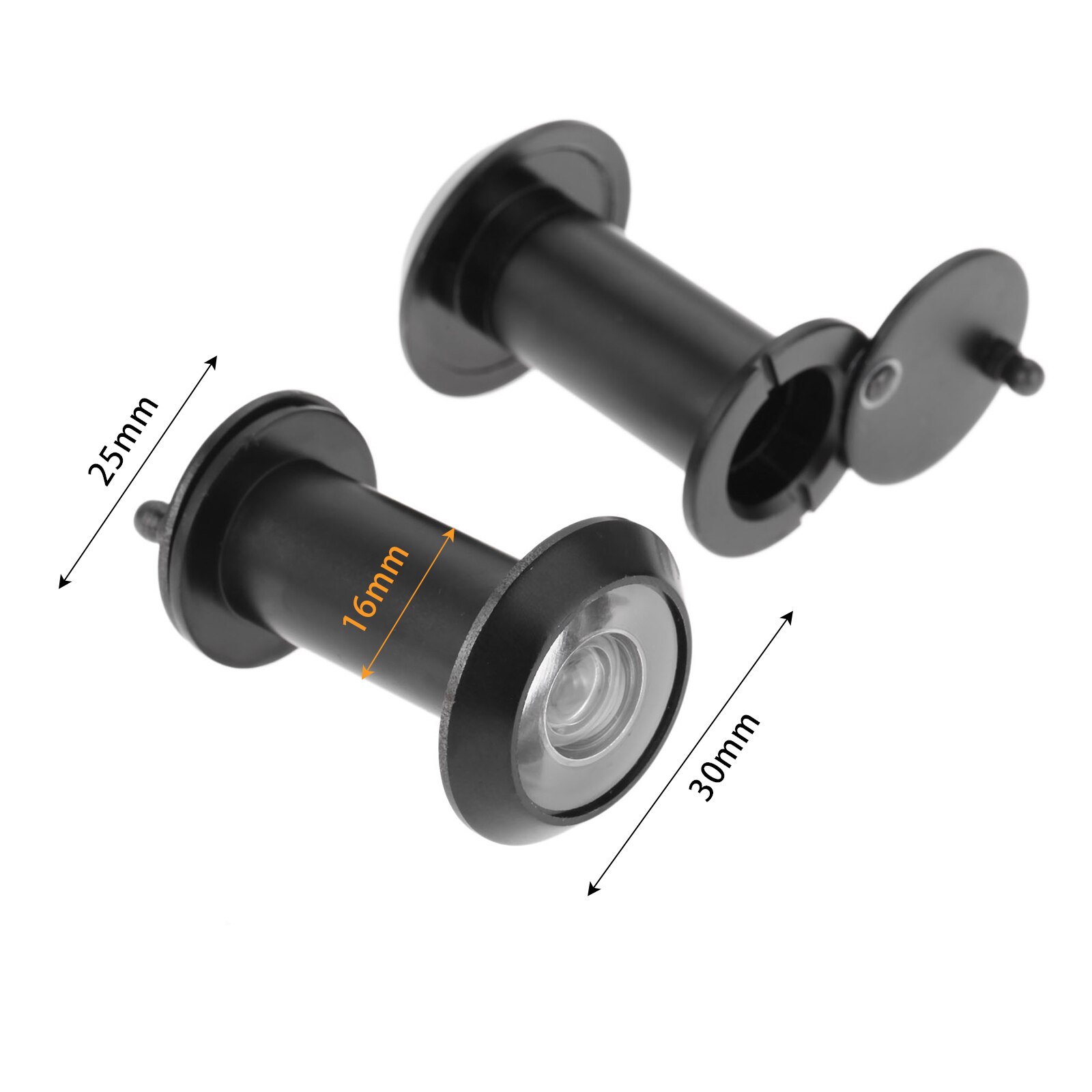 Door Viewers 200 Degree Wide Angle Viewer Adjustable Home Security Door Peephole House Anti-Theft Pure copper