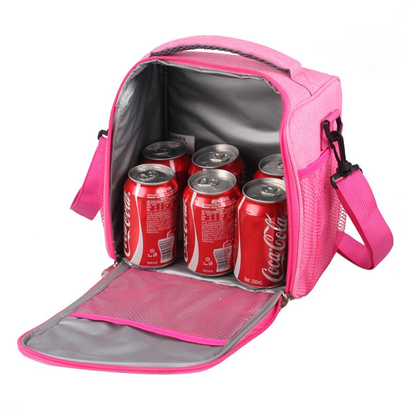kühltasche faltbar lunchtasche Isolierte Mittagessen Tasche cool Tasche für Mittagessen Boxen Gestreiftes Wasserdichtes Gewebe Faltbare Picknick-Handtasche für Frauen, Erwachsene, Studenten und freundlicher