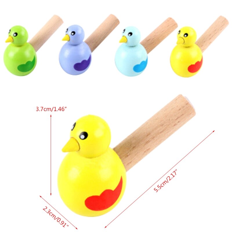 Bad Speelgoed Houten Vogel Fluitje Bathtime Muzikaal Speelgoed Kid Vroege Instrument F3ME