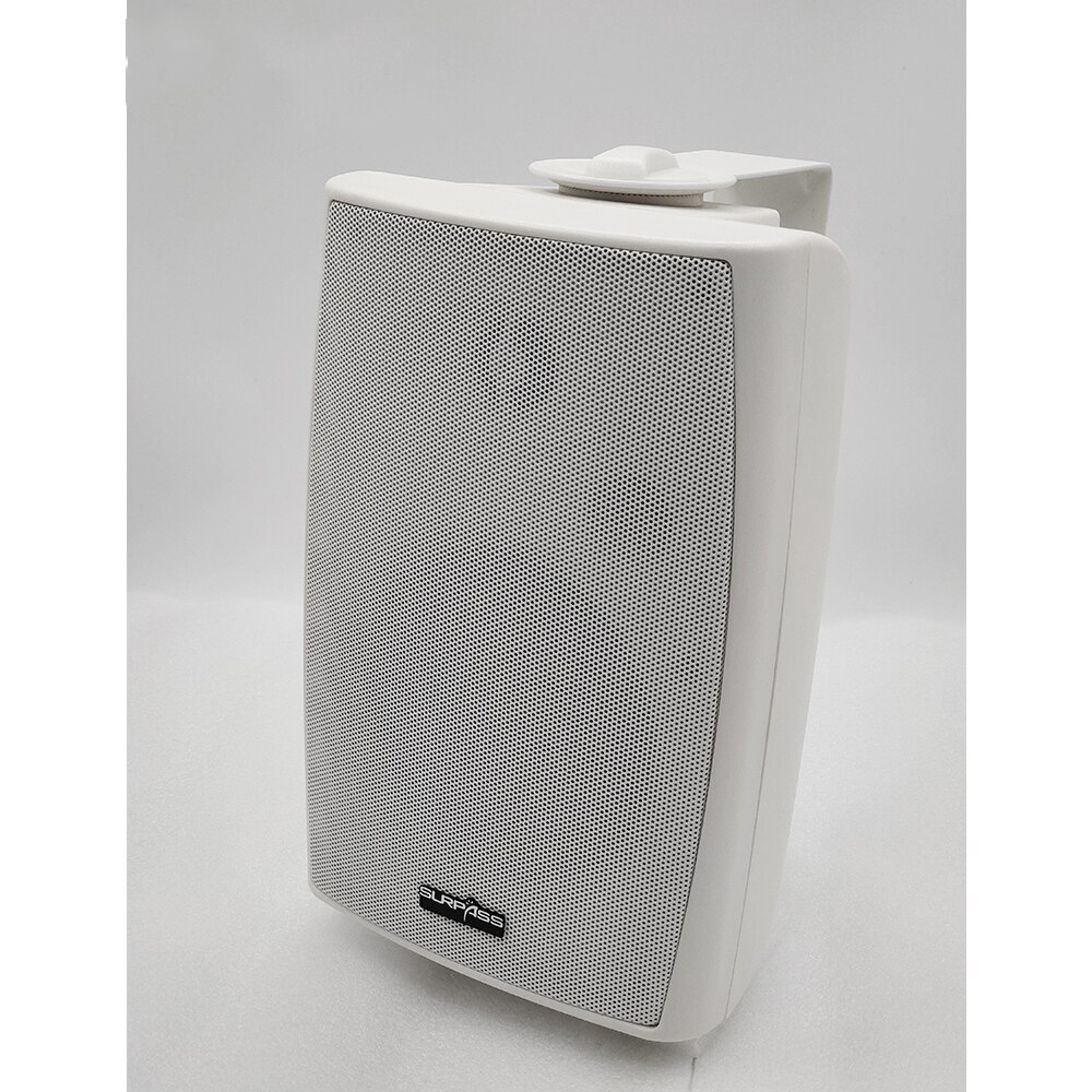 PA System Wall Mount Speaker Passive HiFi Stereo Sound Powerful Bass Home Audio Public Address Speakers for Park School Shopping: White