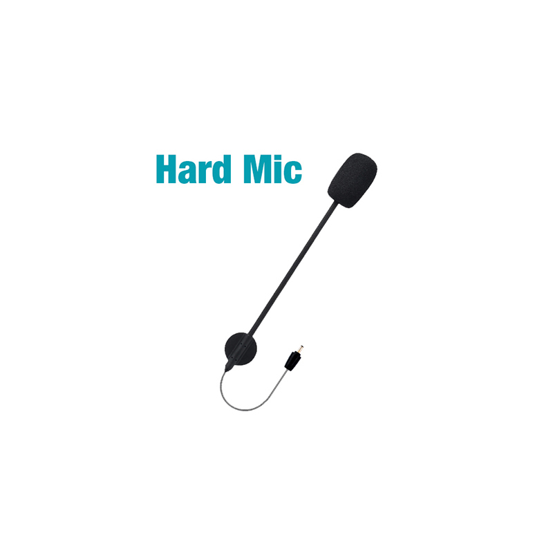 Fodsports M1S Pro Accessoires Motorhelm Intercom Onderdelen Draadloze Bluetooth Headset Oortelefoon Speaker Hard/Soft Microfoon: Black