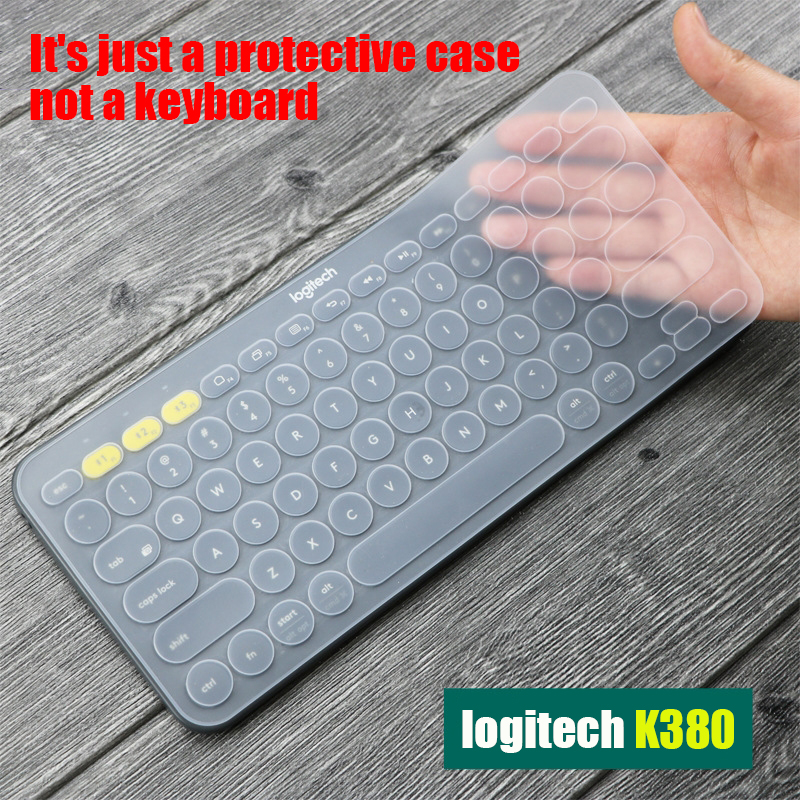 Keyboard Protector Ultra Thin Silicone Laptop Keyboard Cover Skin Protector for Logitech K380 Keyboard