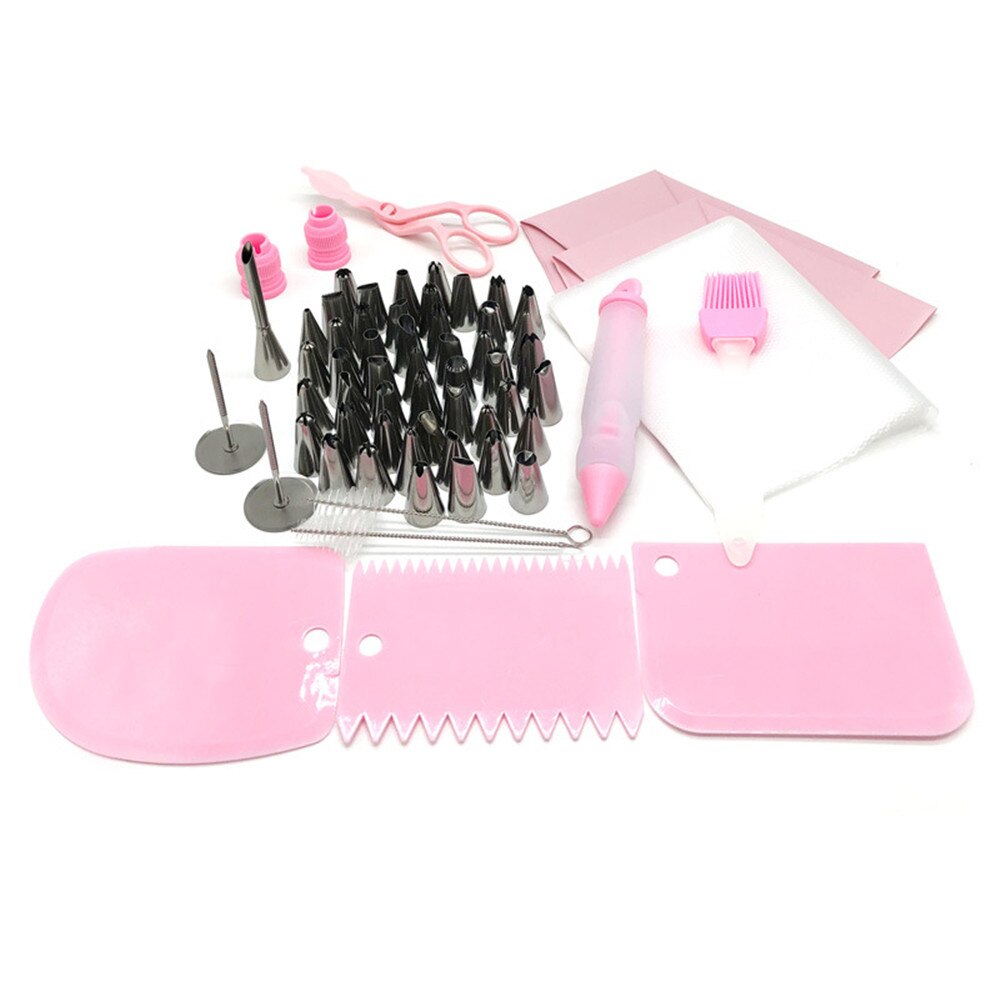 58 PCS Stainless Steel Nozzles Pastry Icing Cake Piping Cake Decorating Tools Globular Nozzle Pastry Bags: C2056