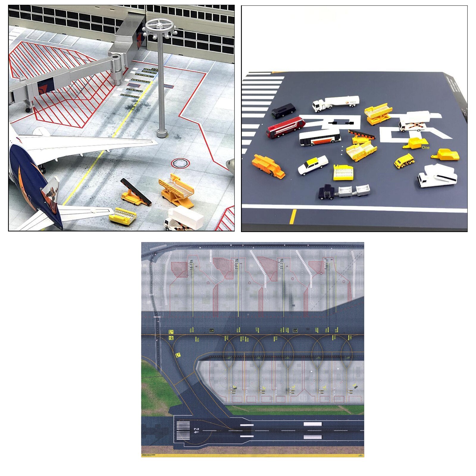 Model Airport Layout Sheet / Apron for 1/400 and 1/500 Runway Sections Accs