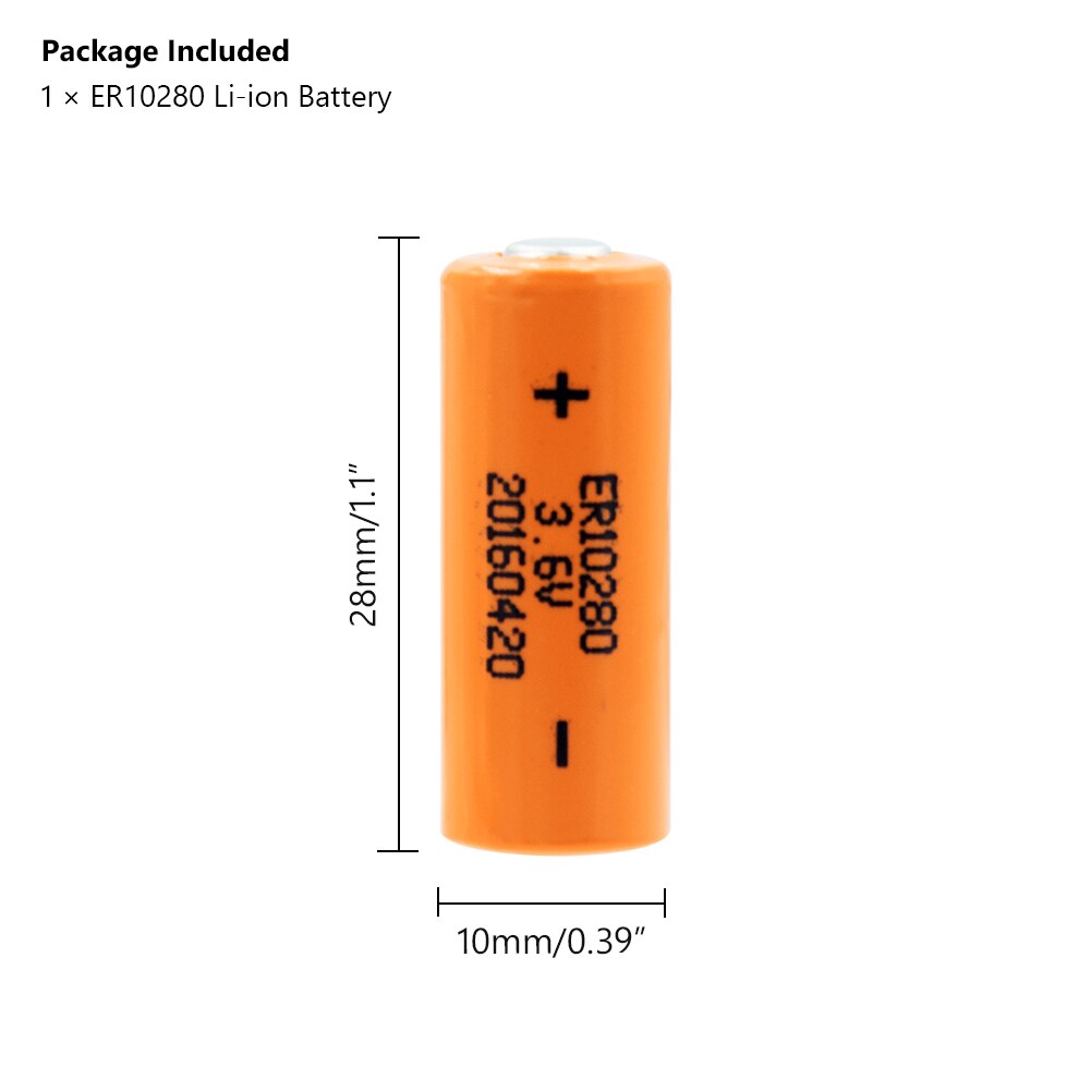 ER10280 3.6V 450mAh Lithium Battery FX2NC-32BL ER10/28 2/3AAA Size Cell Battery For Utility Meters Alarm System PLC Industrial
