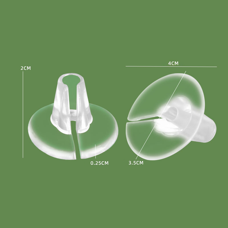 2 Stuks = 1 Paar Transparante Voorvoet Schoenpads Siliconen Flip Gel Kussens Pad Beschermers Anti-Slip Inlegzolen Kussen Voor Slippers