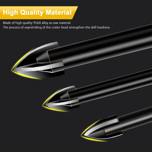 1Pc Diamond Drill Bits 4-12mm Multifunctional Tria... – Vicedeal