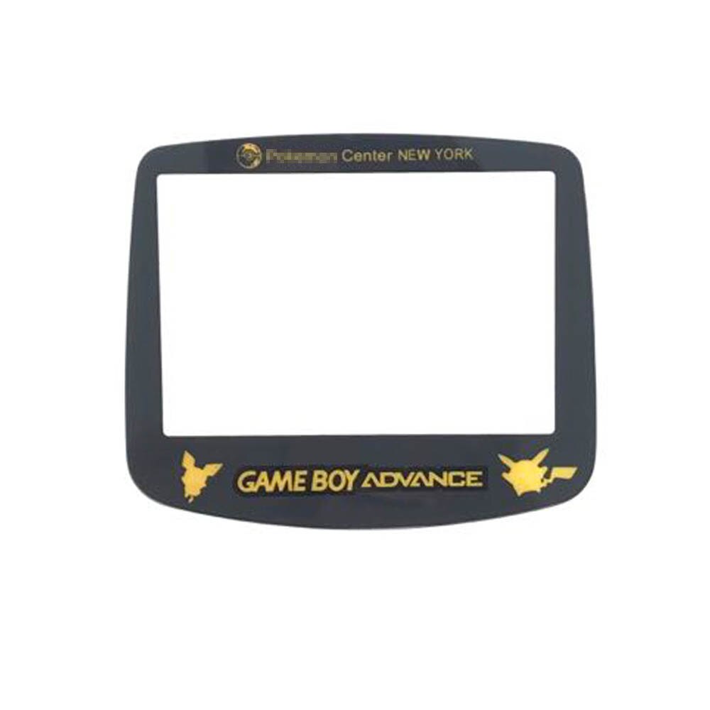 19Colors Original Size Glass Screen Lens For Gamboy Advance Shell Case Cover SFC IQUE /Black Lens /Clear Lens For GBA Screen: Pikachu