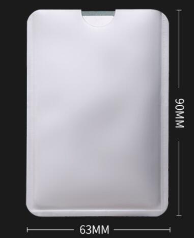 20pcs/set Anti-Scan Card Sleeve Credit RFID Card Protector Anti-magnetic Aluminum Foil Portable Bank Card Holder