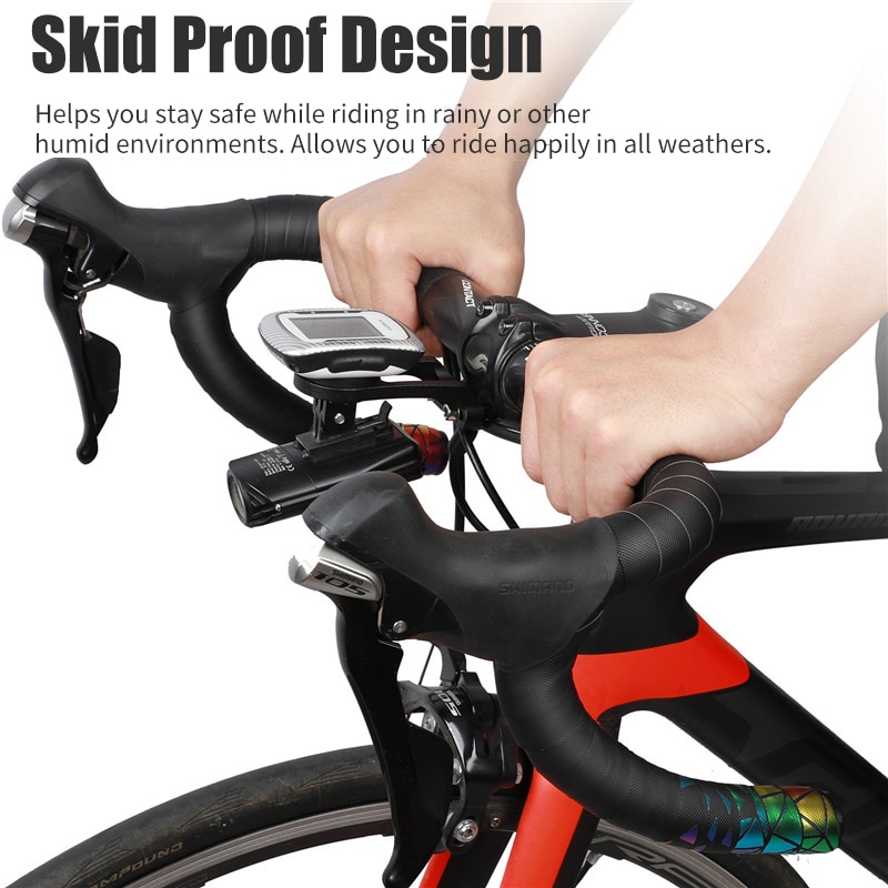 2.2cm cykel reflekterande styrband tejp cykel cykel bar wrap tejp halk absorberar svett styret tejp cykeltillbehör