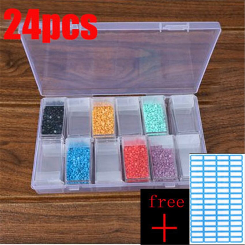 Diamond Painting Opbergdoos Lotus - Houten Sieradendoos & Snackbox - 19,8 × 5,7 Cm Met Diamantkunst