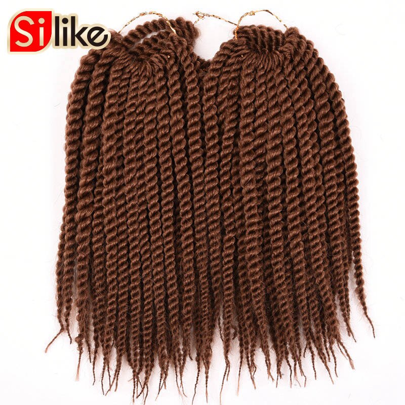 Synthetische Gehaakte Vlechten 24 Wortels Kids Senegalese Twist Haar 10 Inch Haak Twist Vlechten Haar Voor Kid Gehaakte Vlechten Haar: #30