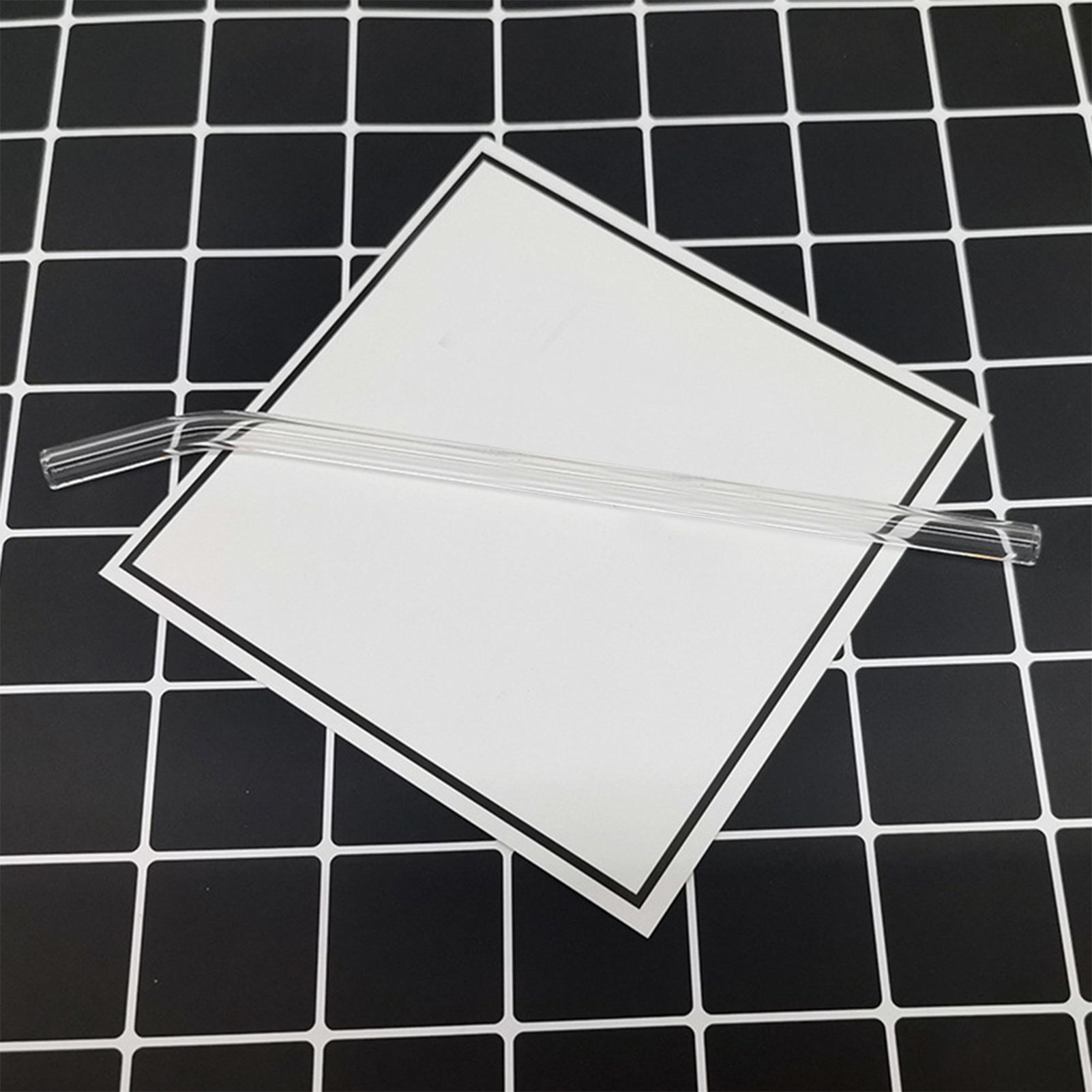 20cm Reusable Glass Straws Heat Resistant Straight Bent Straw Transparent Glass Straws for Party Milkshakes Teas Cocktail Juice