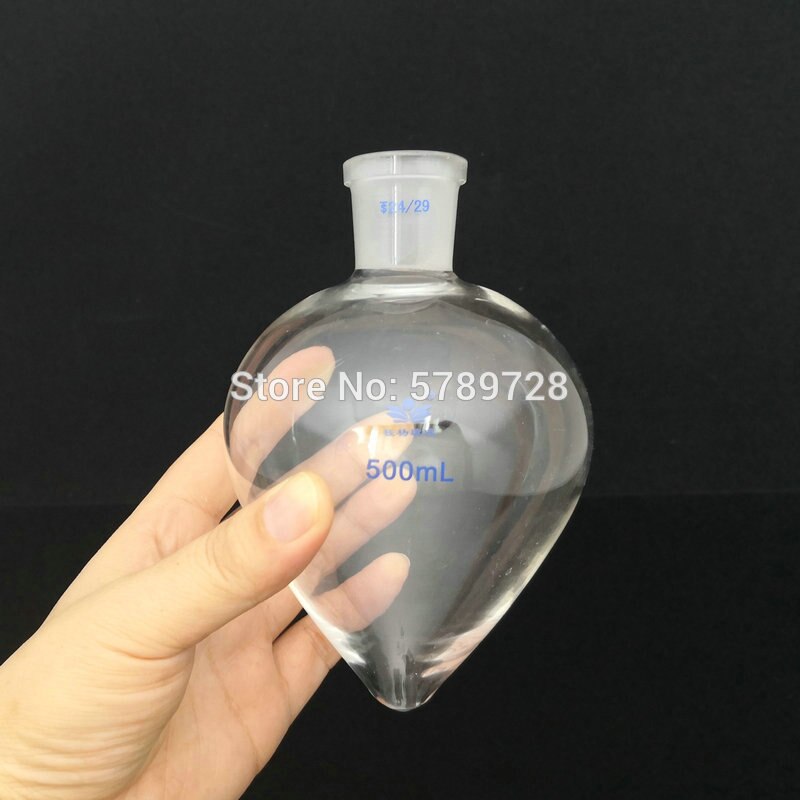 1 st 50ml to 2000ml 19 #24#29#  standard päronformad flaska med frostad mun, laboratorieglasbehållare med avsmalnande botten
