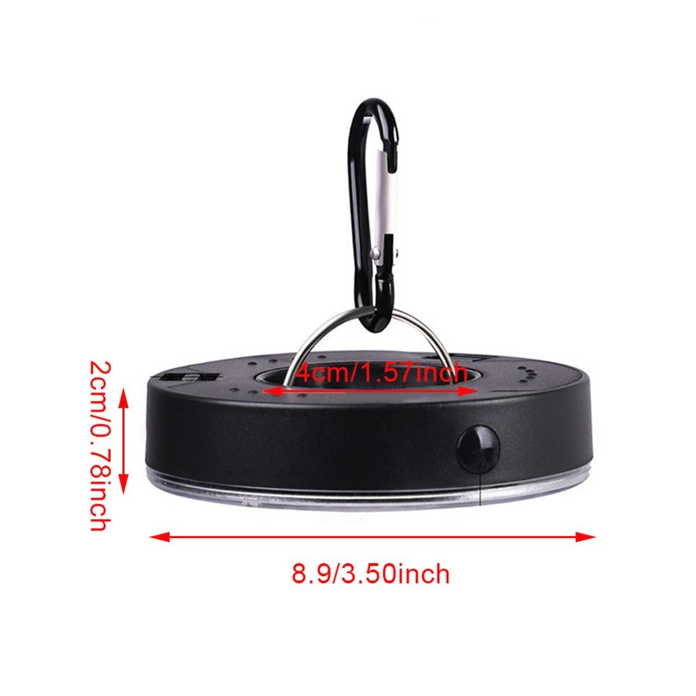Portable LED Camping Light 3 Modes COB Clip Light Hook Flashlight Tent Emergency Lamp Hanging Lantern Nightlight