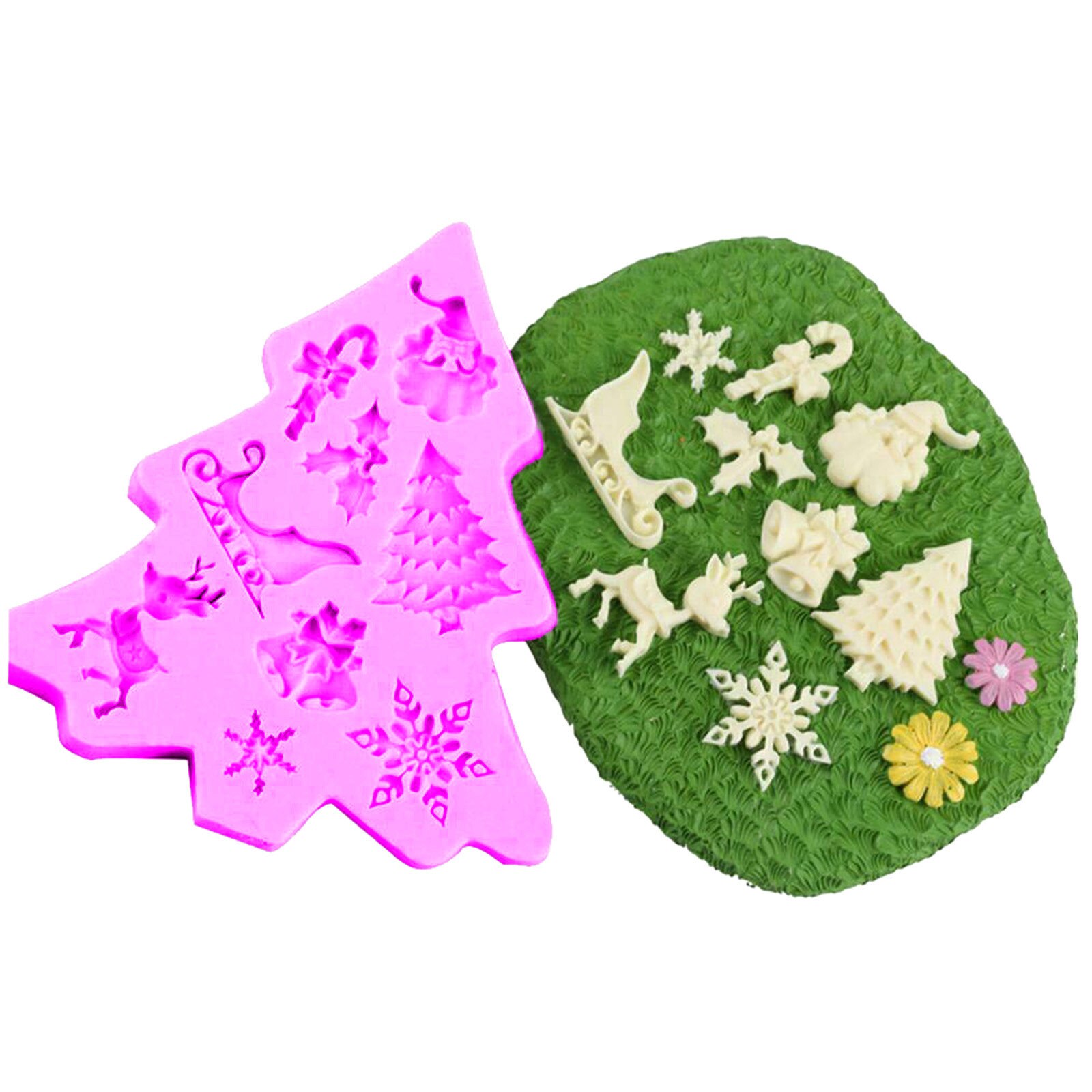 Year Christmas collection fondant cake decoration mold cake decoration tool baking Home Decoration
